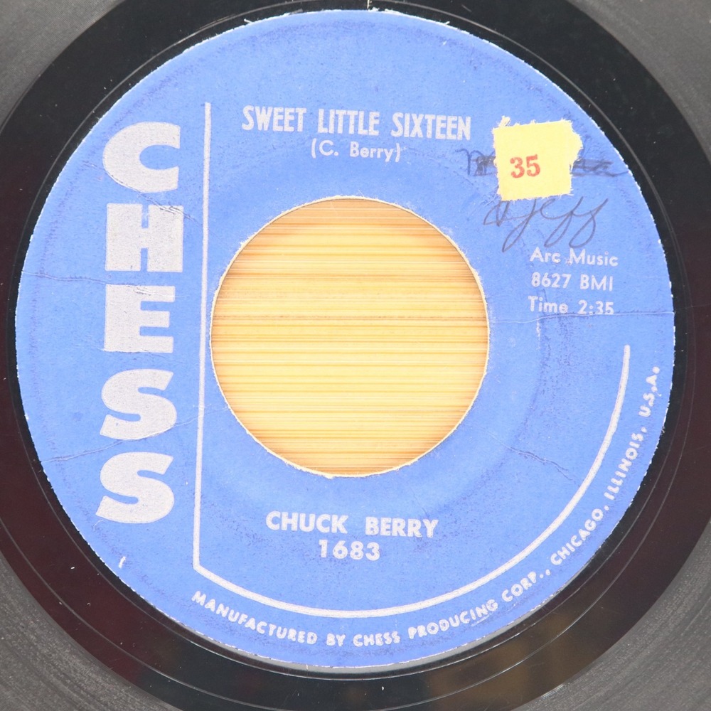 CHUCK BERRY - SWEET LITTLE SIXTEEN /WEELIN AND ROCKING - SOUL FUNK ROCK 45 CHESS